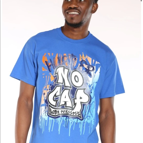 NWOT 3 Forty INC Royal Blue Hustler No Cap Shirt size L - Picture 6 of 8